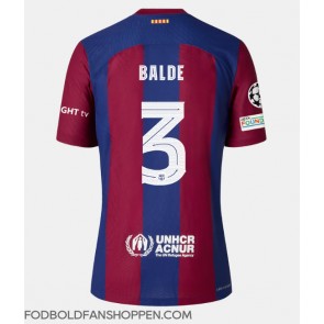 Barcelona Alejandro Balde #3 Hjemmebanetrøje 2023-24 Kortærmet